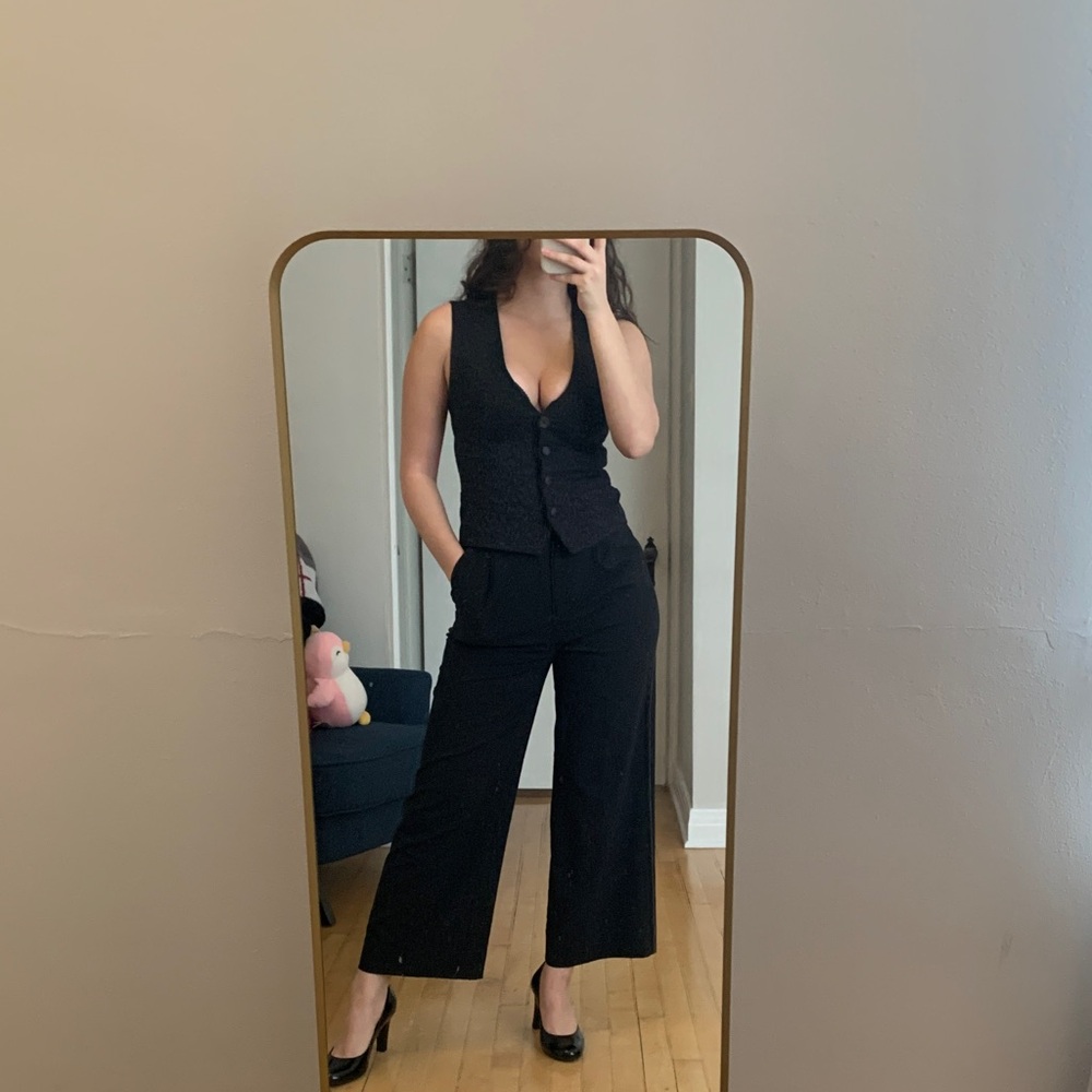 Black Vest Zara Basic